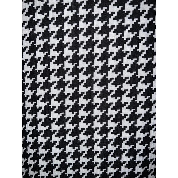 Houndstooth 2X Comfort Swing DRESS A-Line Soft Stretch Knit Removable Scarf NEW - Picture 8 of 10